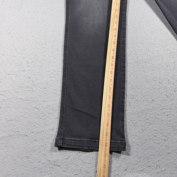 Spanx Jeans Womens Large Tall Vintage Gray Straight Leg High Rise Shaping Denim - Picture 4 of 12